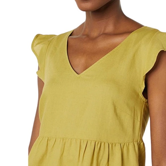 Goodthreads Flutter Sleeve Boho Peasant Mini Dress Size S - Picture 3 of 13